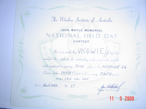 Contest Certificate