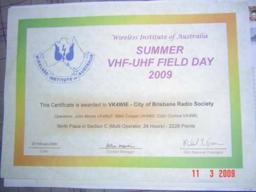 Contest Certificate