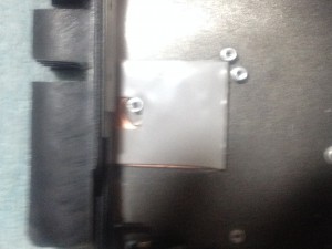 Same rear panel with copper and heat conductive pad